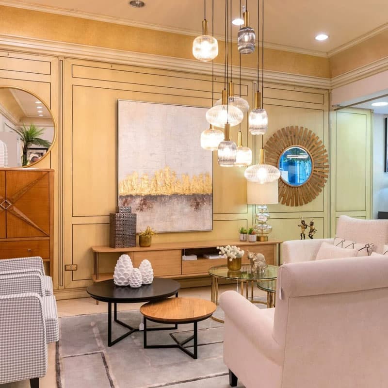 Proyecto de interiorismo y decoración de un salón en Pontevedra
